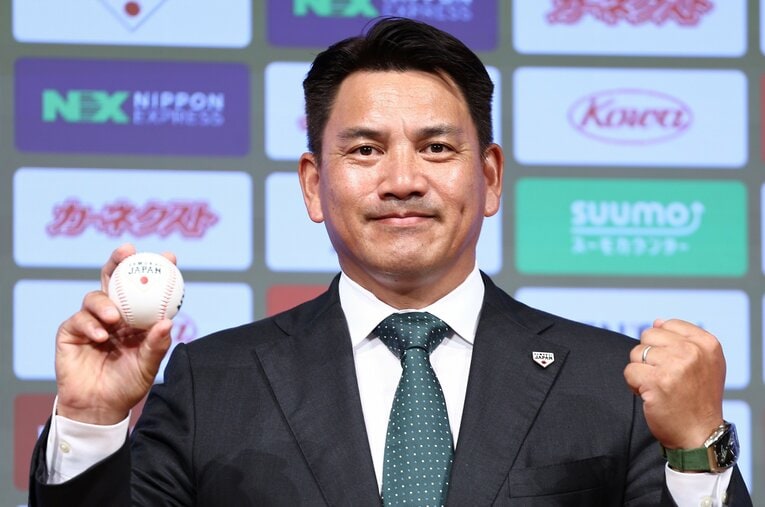 侍ジャパン新監督に就任した井口資仁氏 ／ photograph by JIJI PRESS
