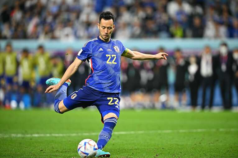 吉田麻也のPK（1枚目／全7枚）©Takuya Kaneko/JMPA