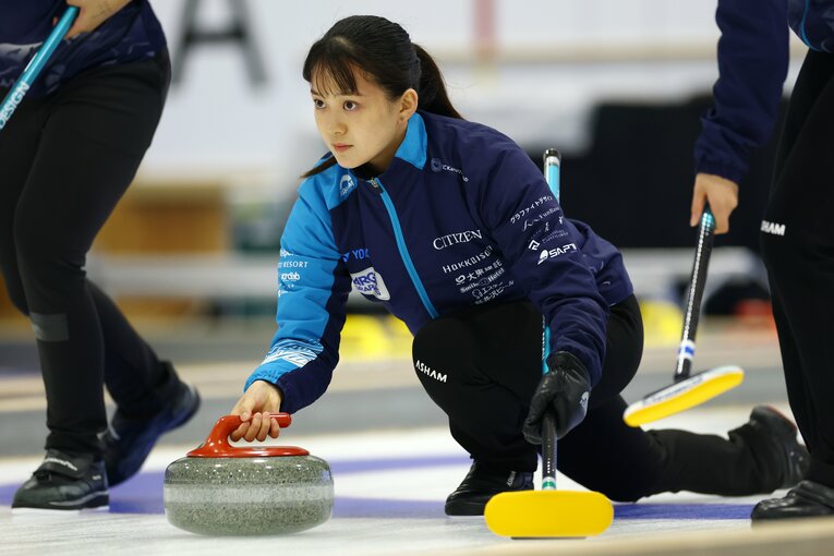 SC軽井沢クラブのスキップ・上野美優　©AFLO