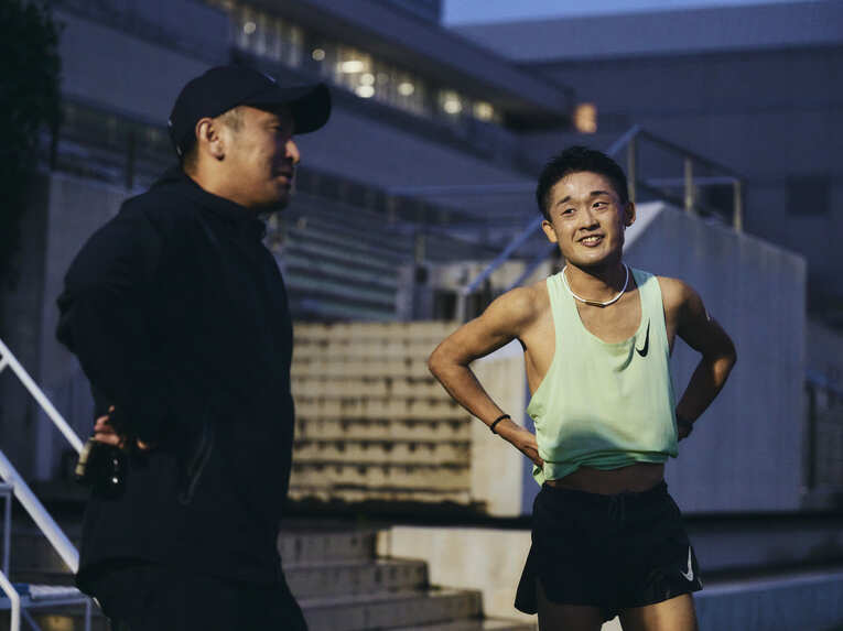 慶應大競走部の練習風景　©Yuki Suenaga