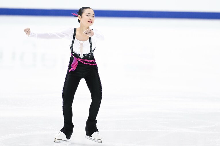 2023年全日本選手権、島田麻央の演技　©︎Asami Enomoto