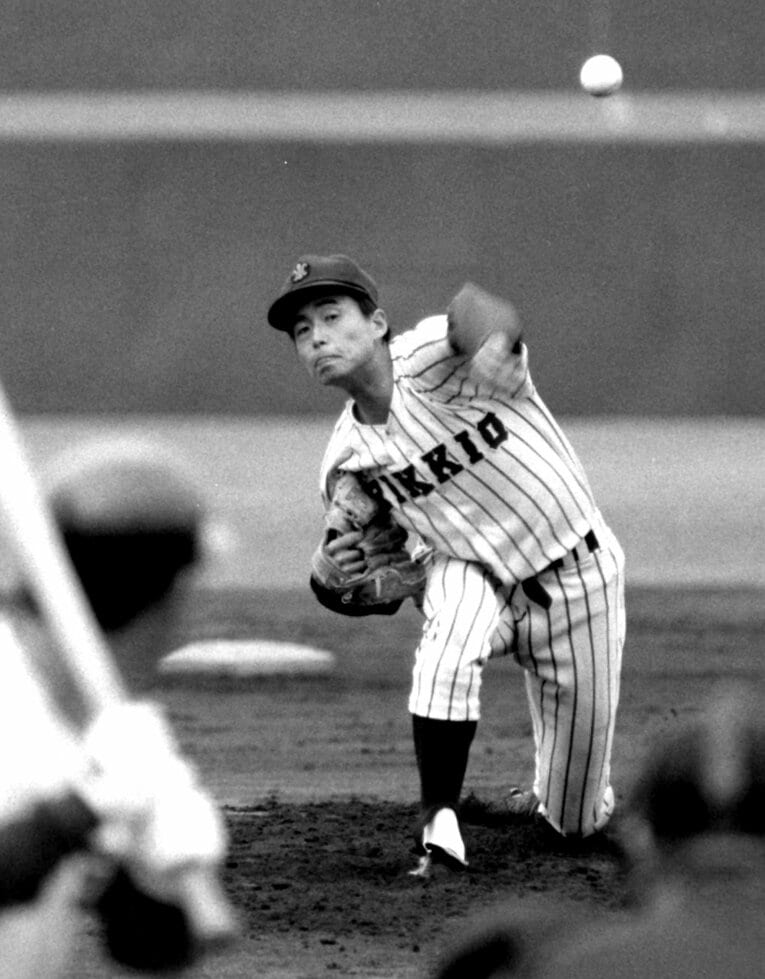 立教大時代の野口裕美。1982年ドラフト1位で西武入り　©Sankei Shimbun