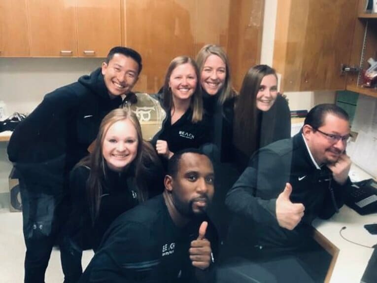 中田史弥トレーナーのアメリカ留学時代（写真=本人提供）