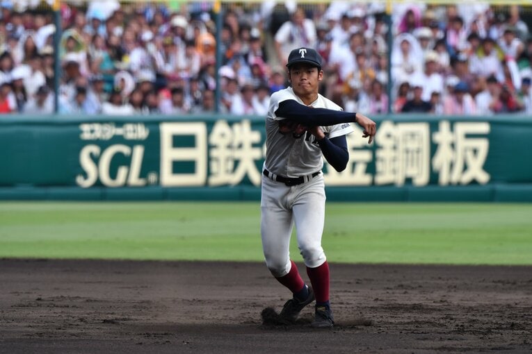 大阪桐蔭時代の根尾　©︎Hideki Sugiyama