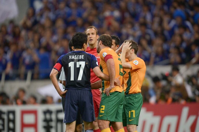 2013年の日本vsオーストラリア　©Sports Graphic Number