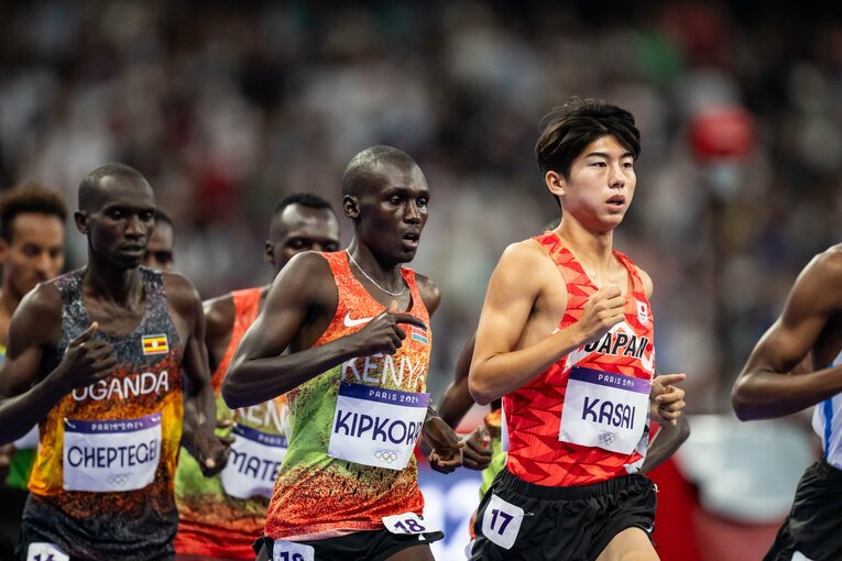 パリ五輪10000mでの葛西。27分53秒18の記録で20位だった　©Getty Images