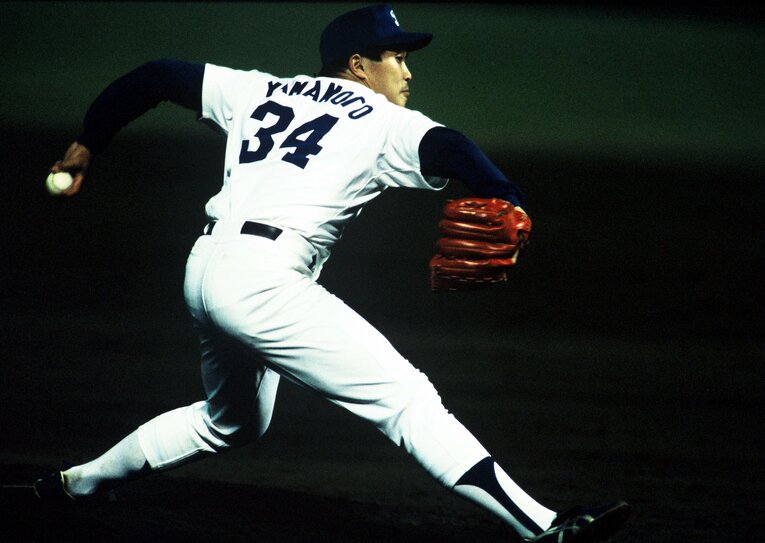 1993年の山本昌　©Sports Graphic Number