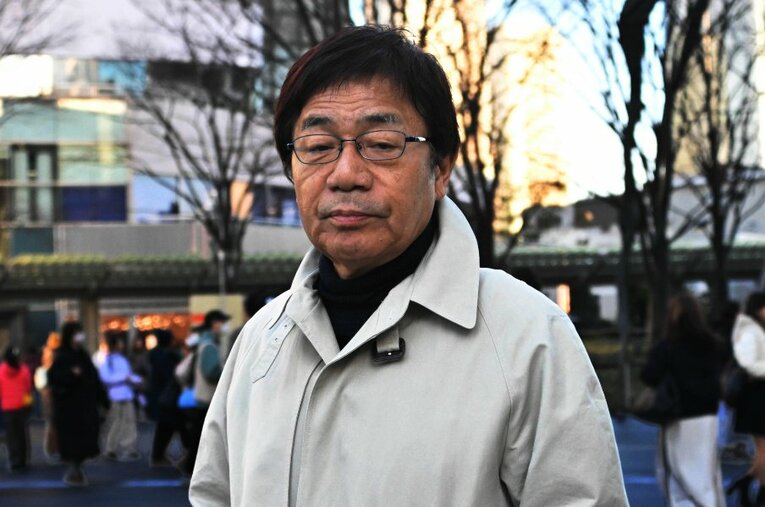 カターレ富山の左伴繁雄社長（69歳）。クラブの経営状態を刷新し、就任4年目でJ2昇格へと導いた ／ photograph by Tetsuichi Utsunomiya