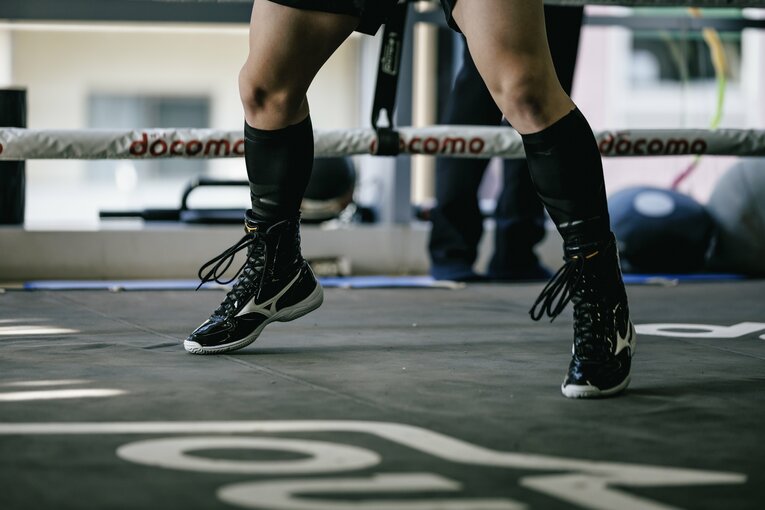 井上尚弥の公開練習　©Kiichi Matsumoto