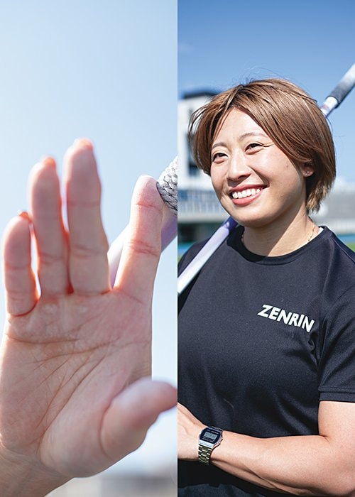 リリースする際、最後に人差し指で押し出してスピンをかけるのが理想だという