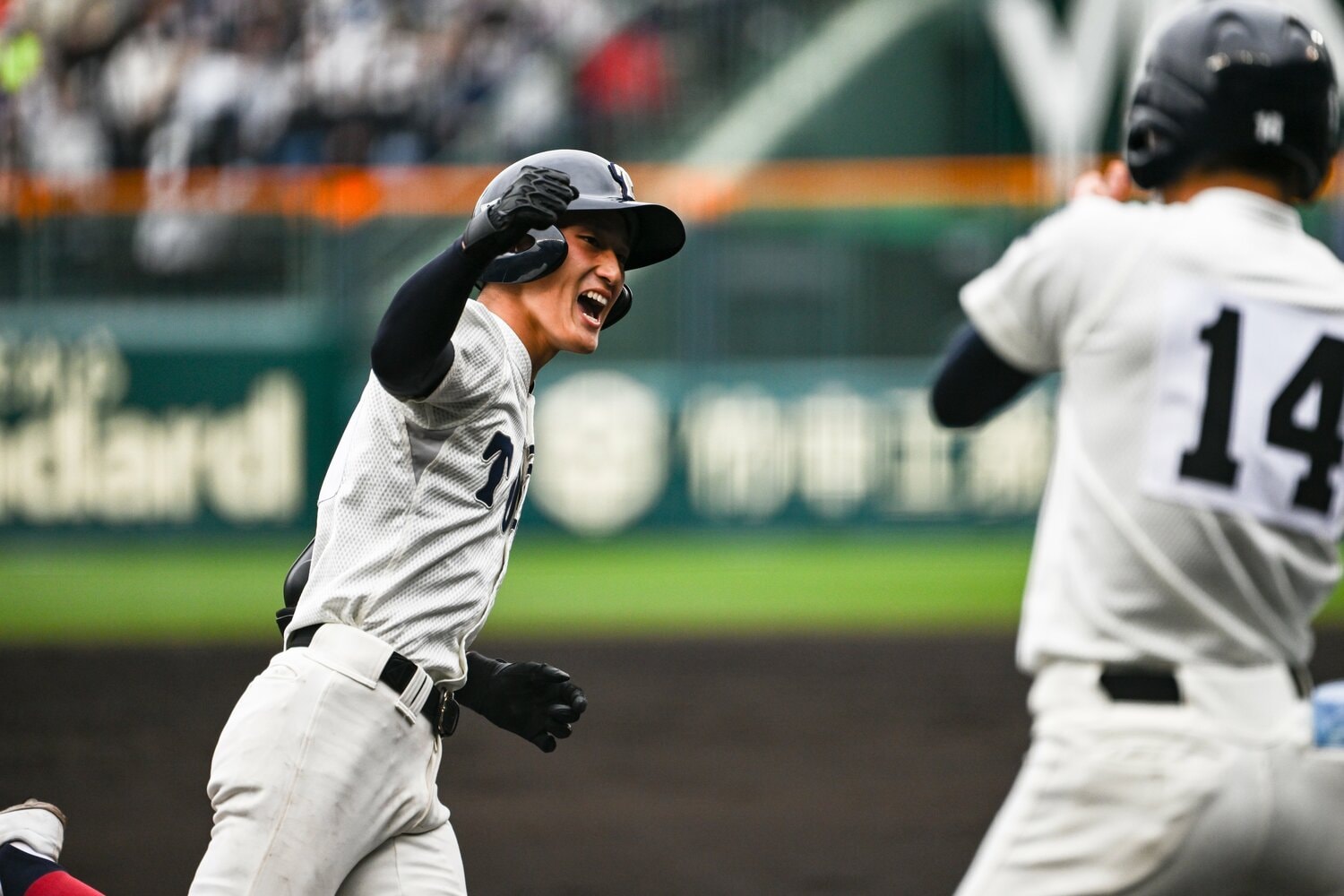 大阪桐蔭高・松尾は4回出場した「甲子園」で計5本の本塁打を放った　©Nanae Suzuki