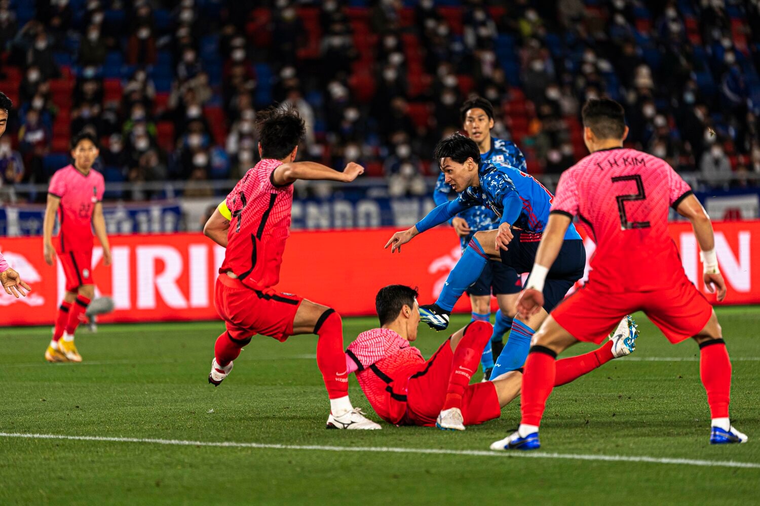 日本が快勝した日韓戦　©JMPA