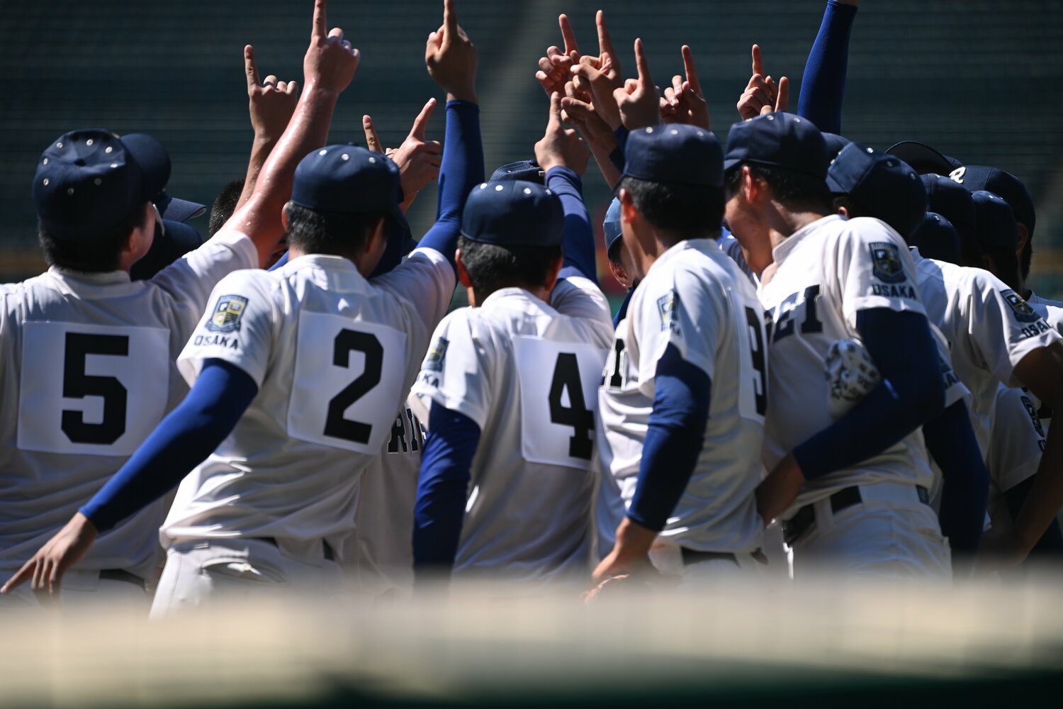 試合前に円陣で気合を入れ、一体感を高めるルーティーン　©︎Naoya Sanuki