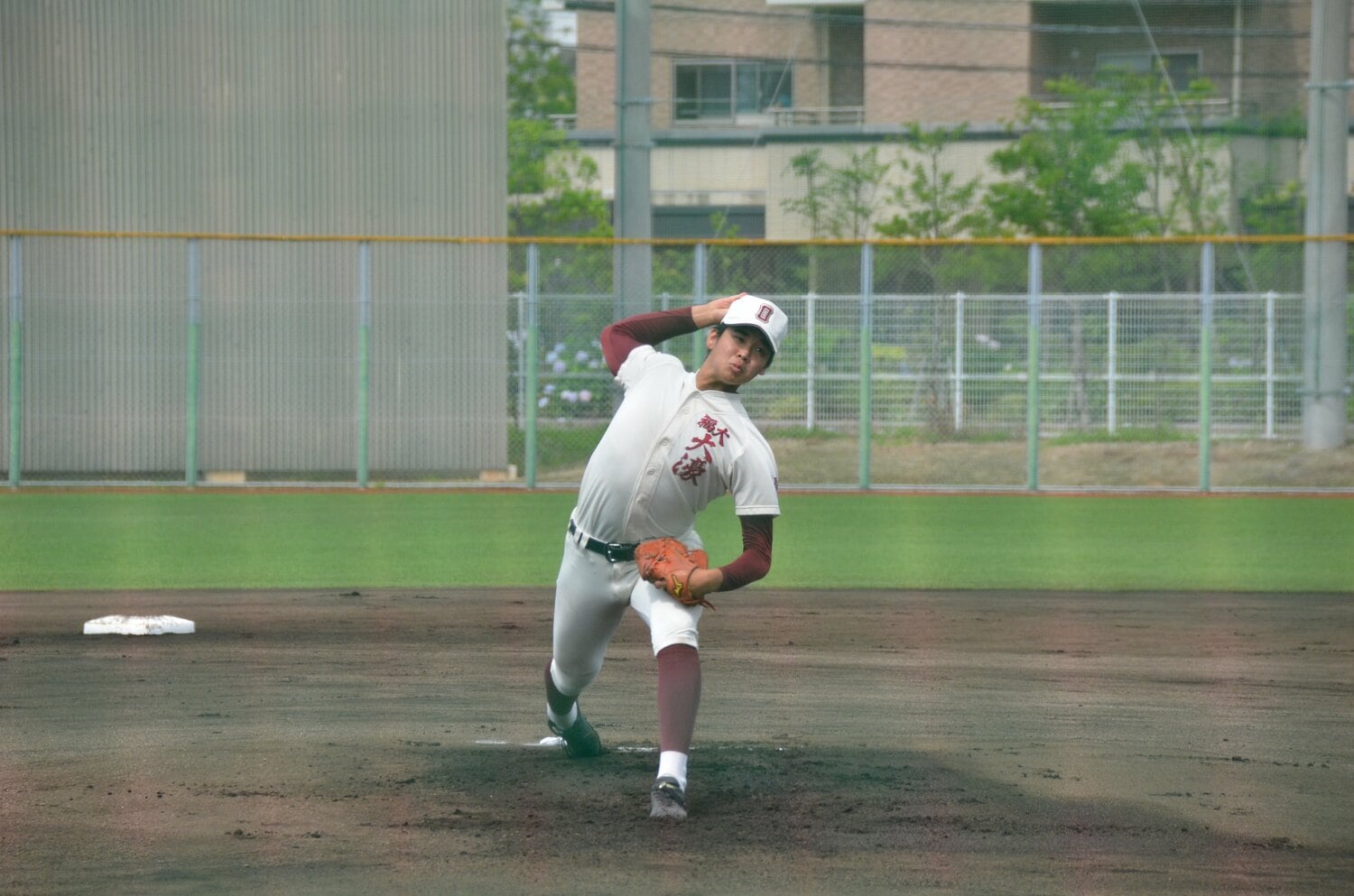福岡大大濠高校時代の山下舜平大（高3）　©︎Yasuko Maeda