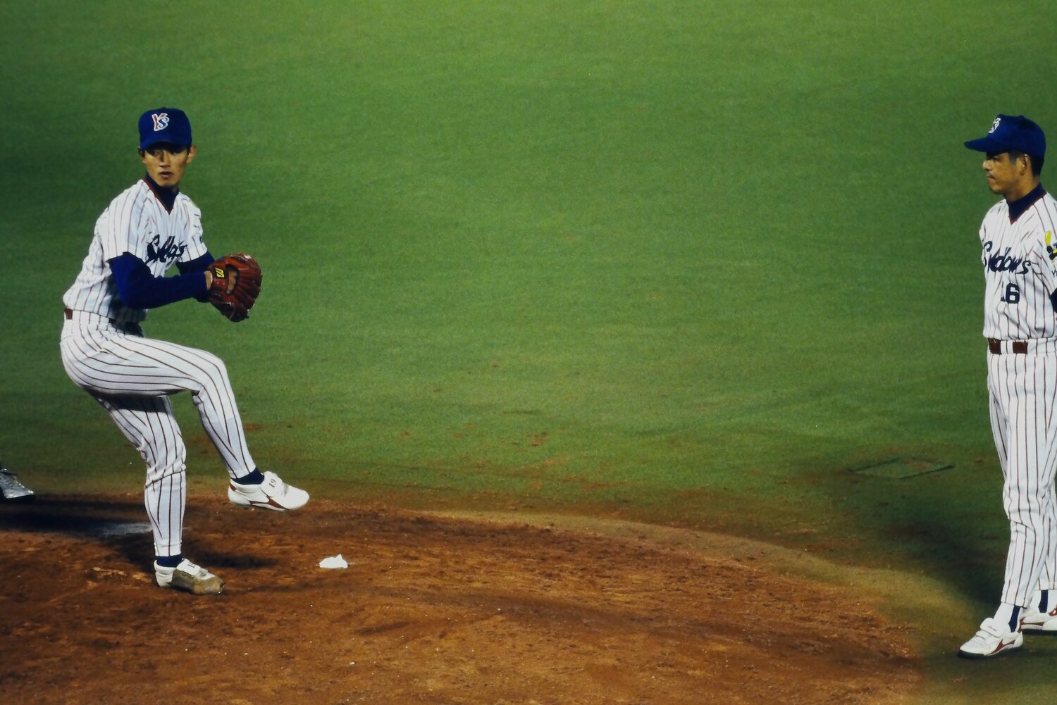 95年の日本シリーズでは中継ぎで活躍して日本一に貢献した　©Kazuaki Nishiyama