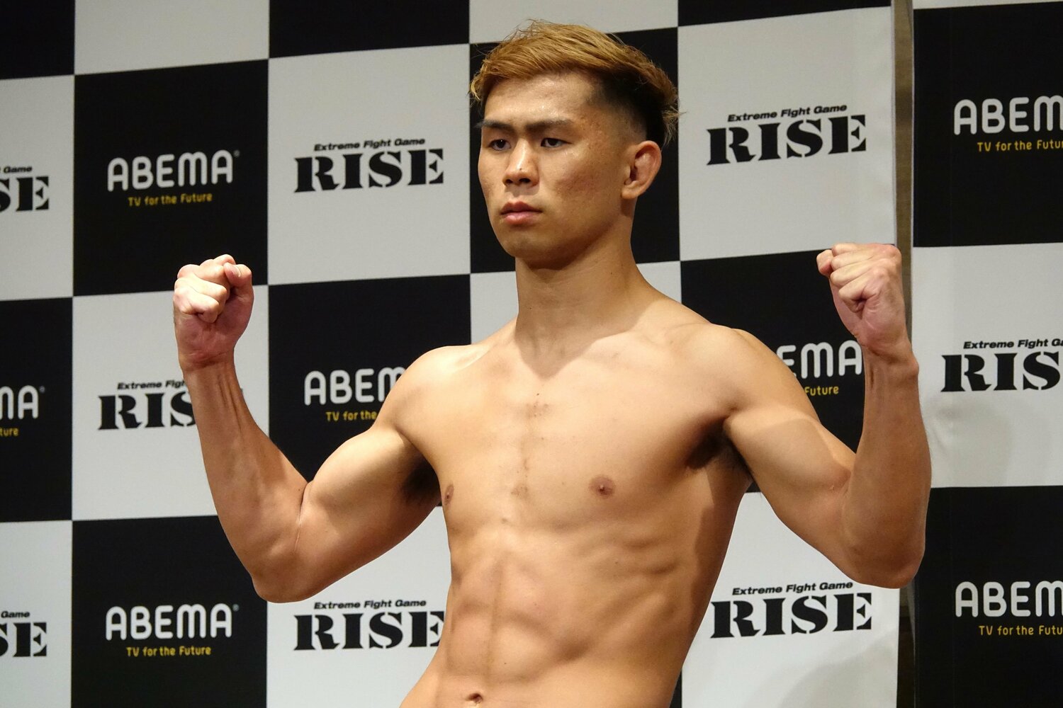 前日計量でのYA-MAN　©Koji Fuse