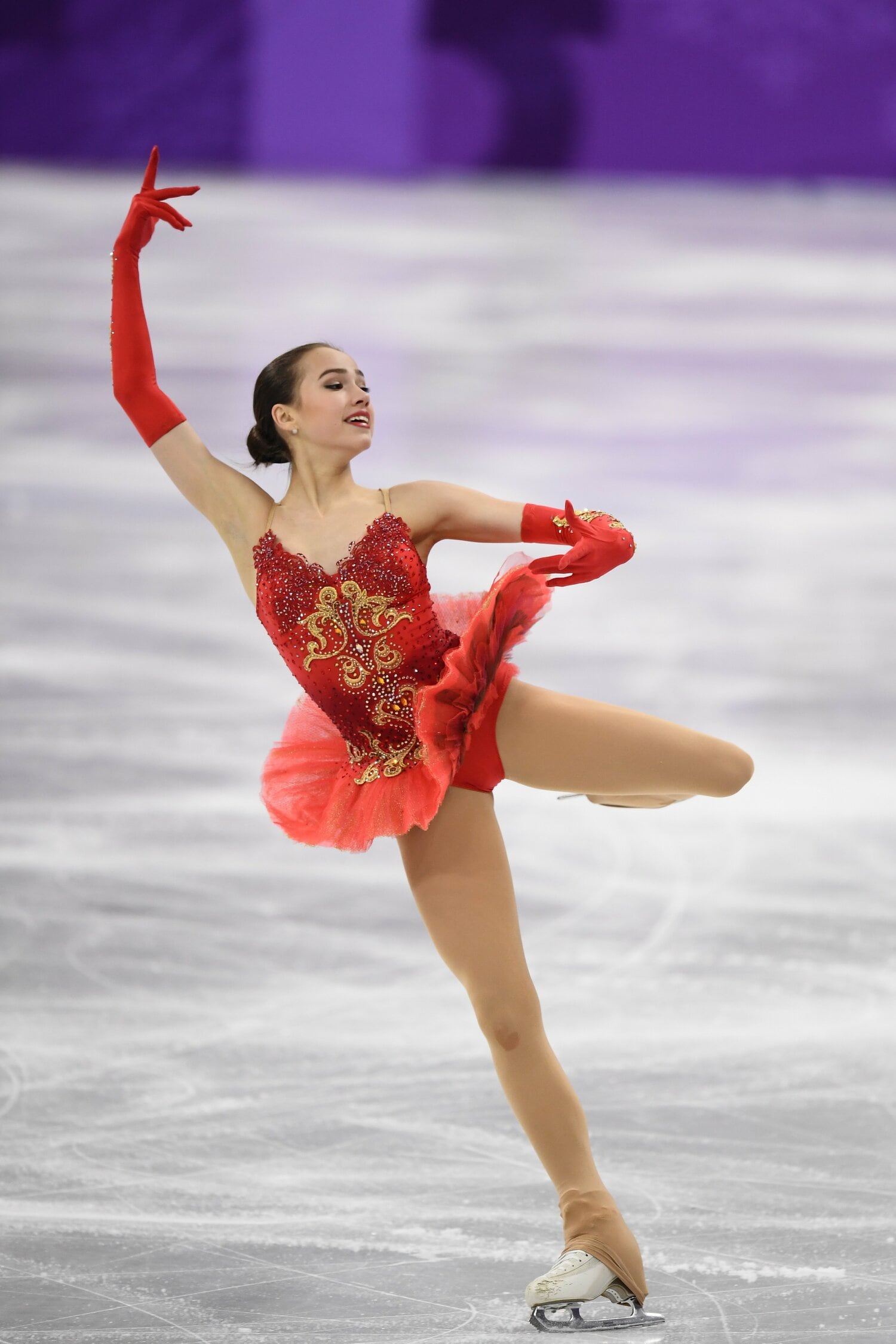 平昌五輪で金メダルを獲得したザギトワだが、来年の北京五輪には出場しない ©Getty Images