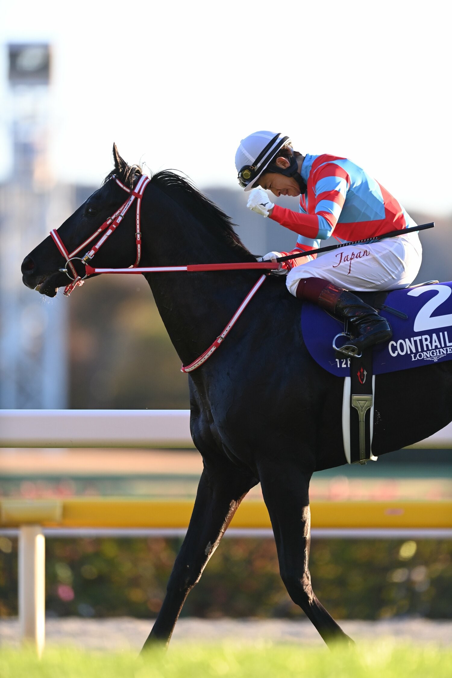 あふれる涙を抑えきれなかった福永。泣きながら、何度も拳を握った