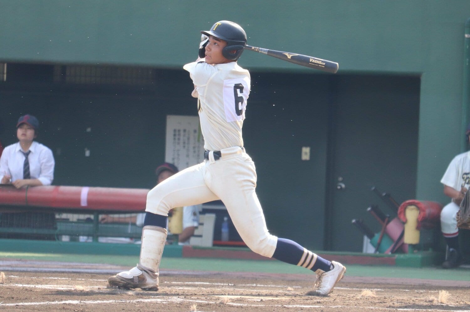 ポテンシャルの片鱗は見せたものの、無安打に終わる ©︎Yu Takagi