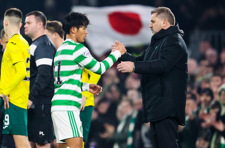 旗手とポステコグルー監督 ©Getty Images