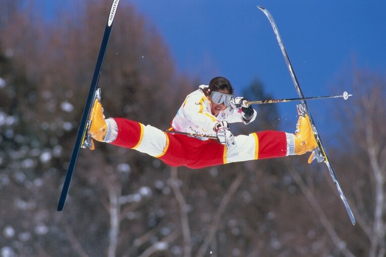 1998年長野五輪女子モーグル・里谷多英　©︎JMPA