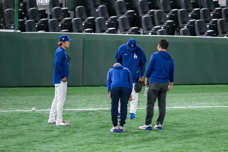 【最新フォト】MLB開幕シリーズ2025　大谷翔平らドジャース軍団は東京ドームでのびのびと調整　©︎Nanae Suzuki