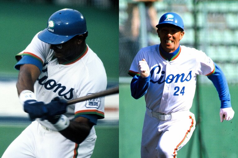 秋山幸二、清原和博と「AKD砲」を形成し、3年連続で本塁打王に輝いたデストラーデは92年オフに米マーリンズへ移籍。平野謙も打率.239と衰えが見え始めていた　©BUNGEISHUNJU