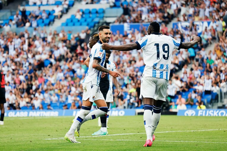 ゴールを決めたブライス・メンデス　©Daisuke Nakashima