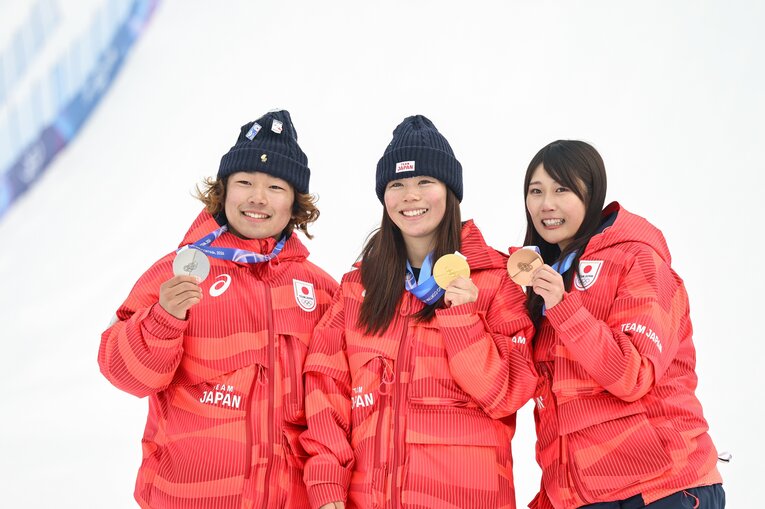 スロープスタイルはビッグエア金メダルの村瀬心椛も銅メダル　©Nanae Suzuki / JMPA