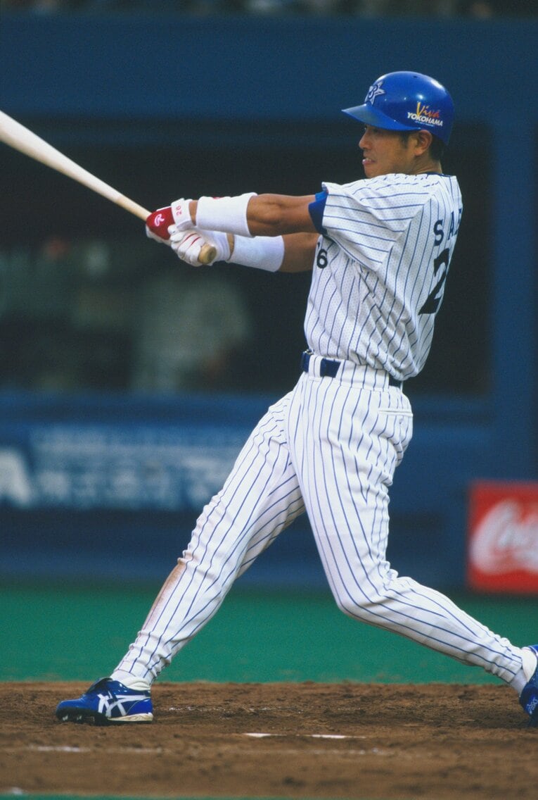勝負強い打撃でマシンガン打線に欠かせない存在だった「メカゴジラ」佐伯貴弘　©Hideki Sugiyama
