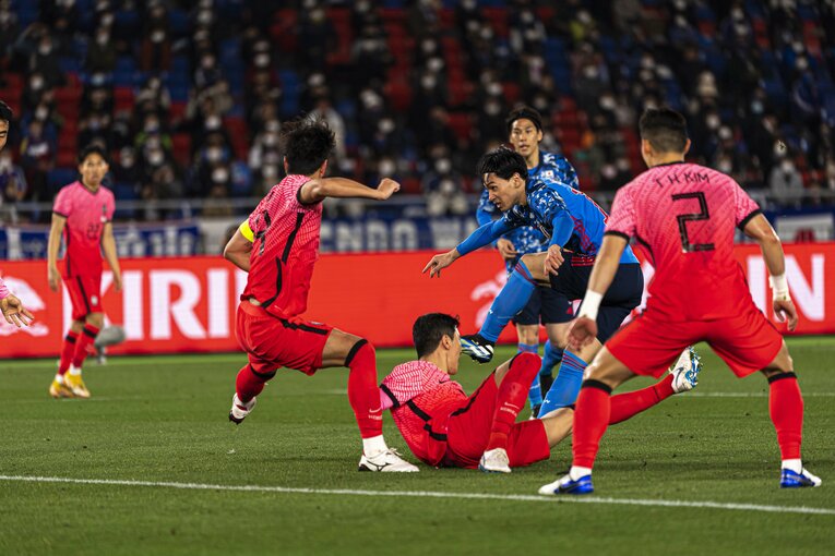 日本が快勝した日韓戦　©JMPA