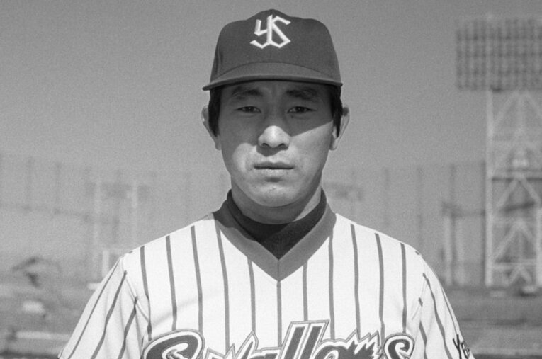 1978年、シーズン開幕前の大矢明彦。前年まで3年連続でダイヤモンドグラブ賞を受賞していたが、開幕戦でスタメンマスクを被ったのは八重樫幸雄だった ／ photograph by KYODO