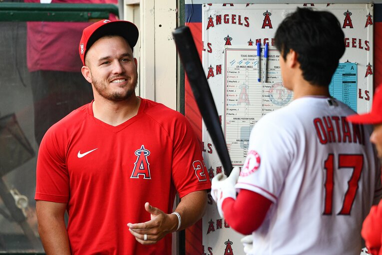 互いをリスペクトし合い、エンゼルスを引っ張ってきたトラウトと大谷　©Getty Images