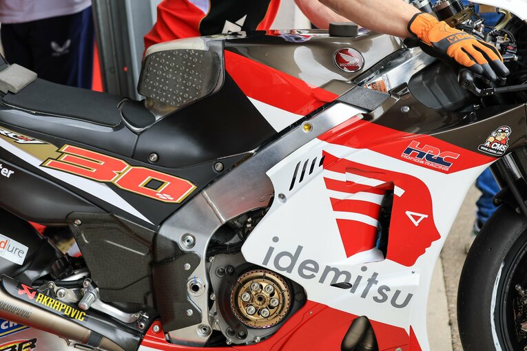 オランダGP決勝で中上が選択したカレックスの車体　©Satoshi Endo