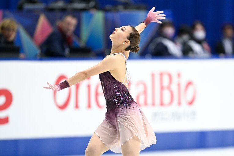 NHK杯で圧巻の演技を見せ、優勝を果たした坂本花織　©Asami Enomoto