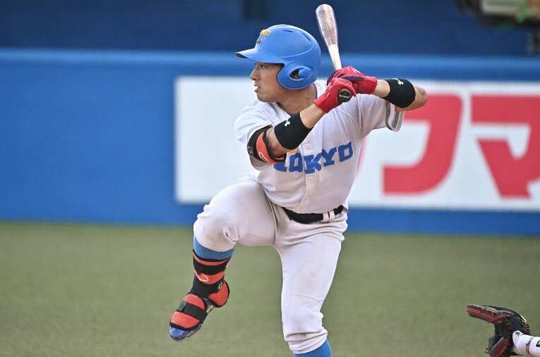 プロ野球届を出した東大野球部の阿久津怜生外野手。栃木県を代表する公立進学校の宇都宮高校出身　©Hideki Sugiyama