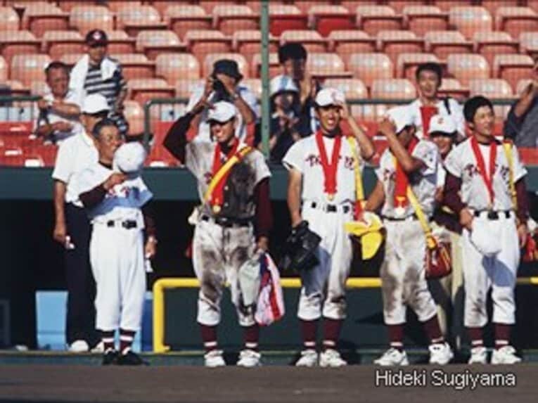 '03年夏、ダルビッシュを擁する東北を破り優勝。茨城県勢の優勝は全て木内のチームによるものだ