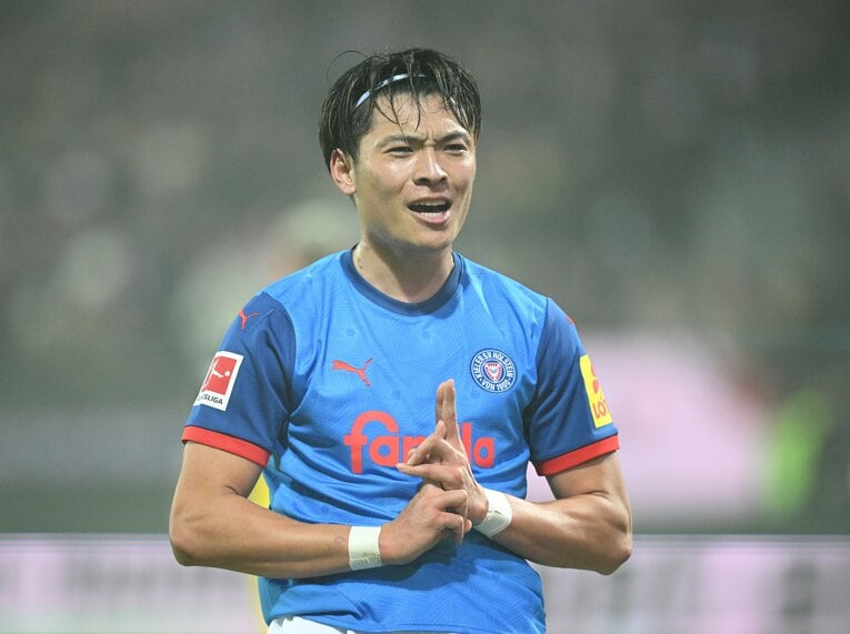 ホルシュタイン・キールの町野修斗。今季ブンデスリーガで7ゴールをあげている　©Getty Images