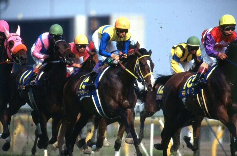 1996年オークス、エアグルーヴ　©Keiji Ishikawa