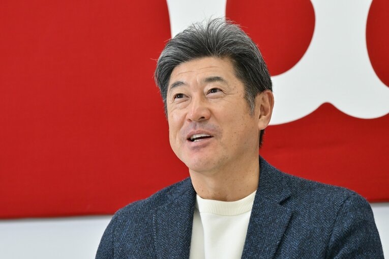 「猛練習」の意味について、考えを明かしてくれた石井二軍監督　©Hideki Sugiyama