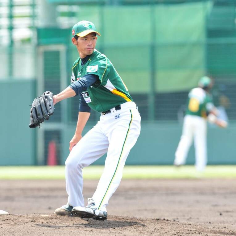 独立リーグ時代の又吉 ©Sankei Shimbun