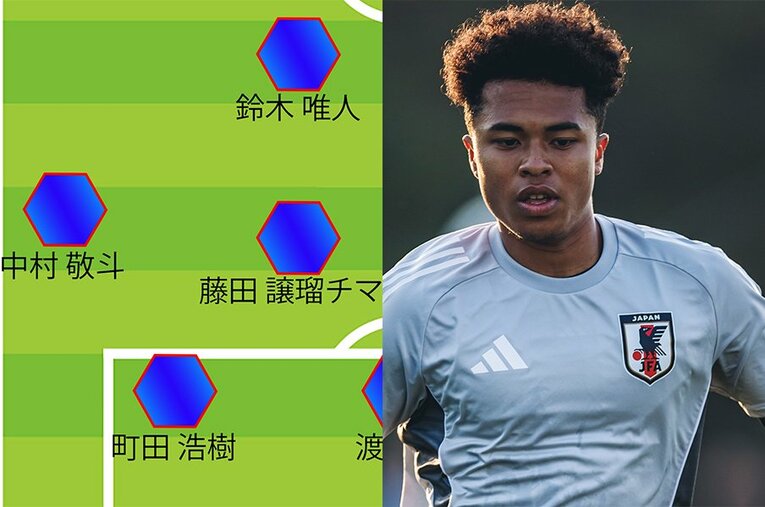 “大シャッフル”となった日本代表。藤田譲瑠チマらパリ世代は、敵地オーストラリア戦でスタメン出場を果たすか ／ photograph by Kiichi Matsumoto