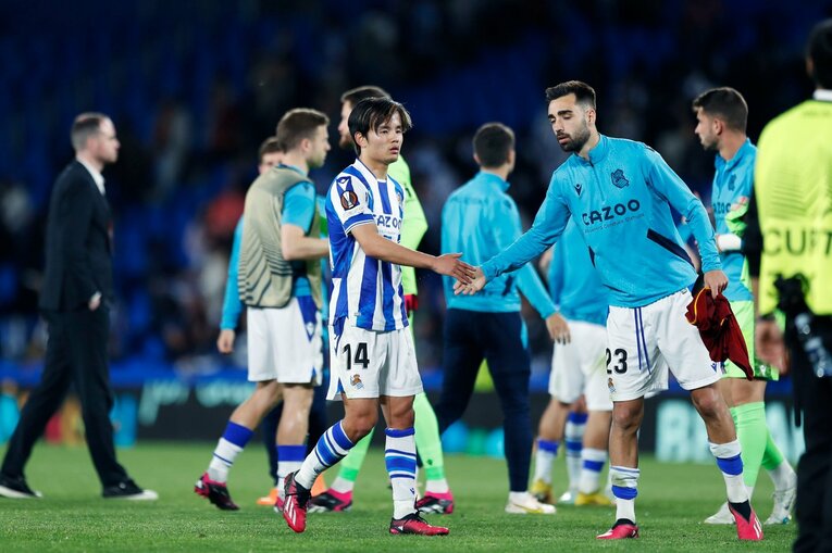 久保建英がELで味わった「先発落ち→敗退」での怒り・悲しみを撮った「タケ！と不調ソシエダサポが期待したが…」〈代表合流前にゴール〉(53)