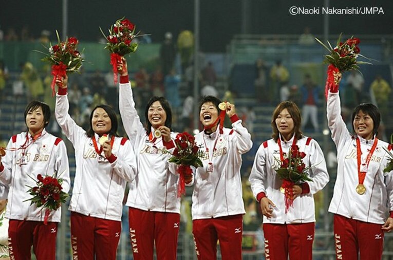 2008年北京五輪の表彰式 ／ photograph by Naoki Nakanishi/JMPA