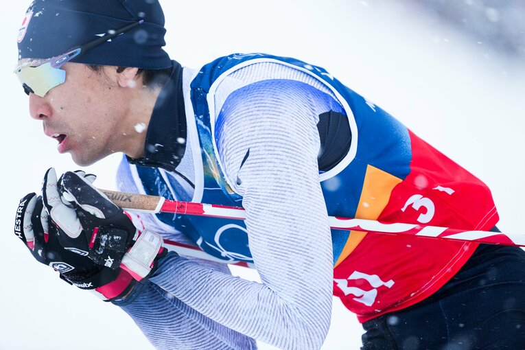 ミラノ五輪に挑んだ渡部暁斗　©Tsutomu Kishimoto／JMPA