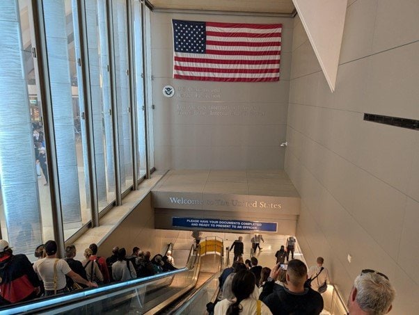 アメリカ到着の瞬間は何度来ても高まる　©Aki