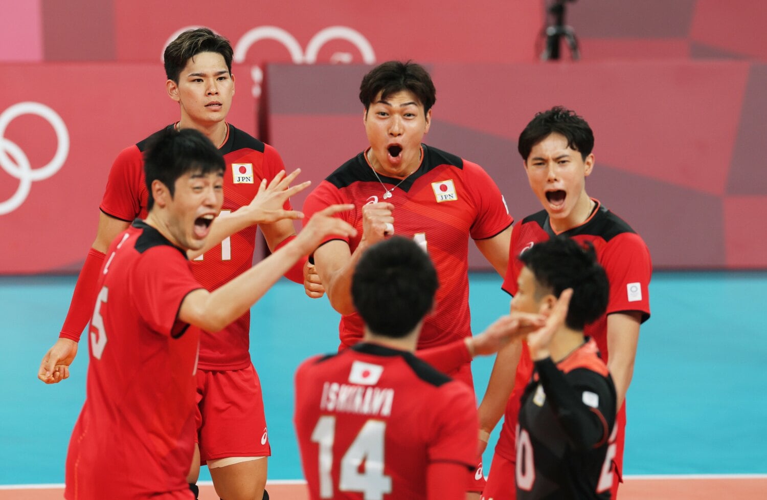 東京五輪では日本代表の準々決勝進出に貢献した清水（中央）©JIJI PRESS