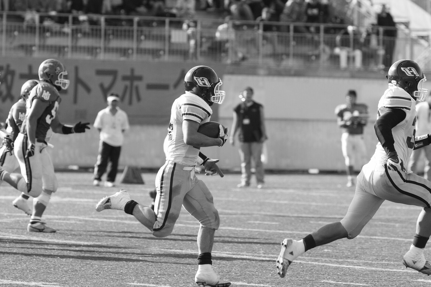 大一番の法政大戦でインターセプトを決めた常木。それでもとどかなかった理由は…？／取材対象者提供