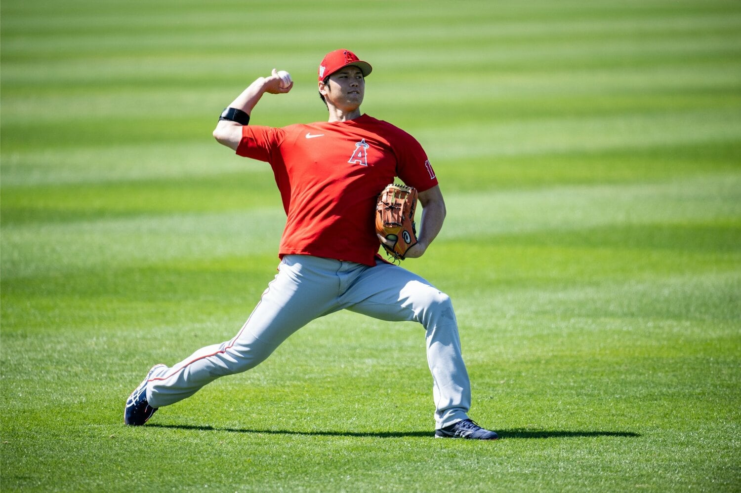 2022年の大谷のスプリングキャンプ（エンゼルス時代）　©Nanae Suzuki