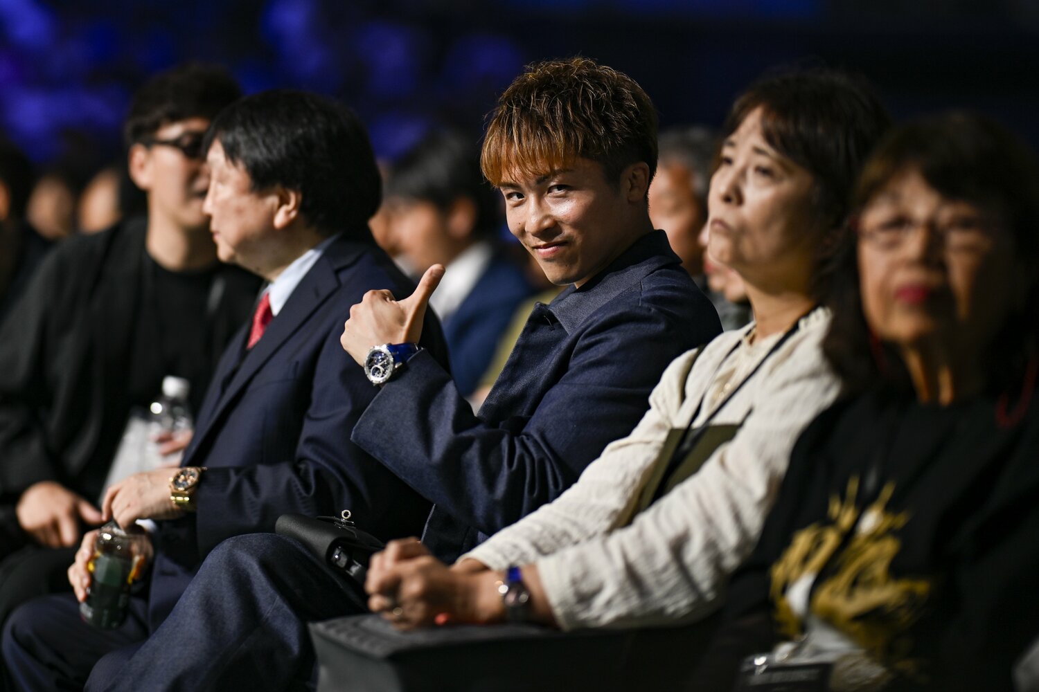 この日の戦いをリング下で見守った井上尚弥との決戦の展開は…　©Hiroaki Finito Yamaguchi